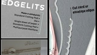 Stampin 101 Edgelits amp Embossing Folders [upl. by Yelsnik]