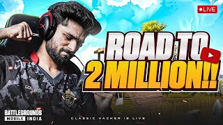 2 MILLION SOON  AAJ SIRF CHICKEN HI CHICKEN HOGA  BGMI LIVE [upl. by Sugirdor]