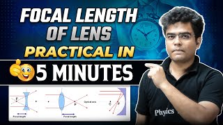 Focal Length of Lens  Physics Experiment  Practical in 5 minutes  Class 12WBCHSE [upl. by Ettecul711]