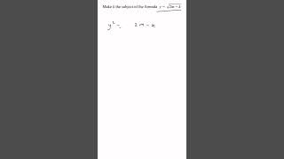 Rearranging Equations GCSE Maths [upl. by Llenyr296]