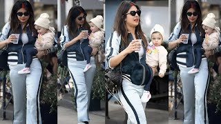 1st time Pregnant Priyanka Chopra celebrates Christmas with Daughter Malti Marie Chopra and Nick [upl. by Adil]