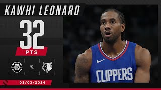 Kawhi Leonard TAKES OVER to lead the Clippers to a CLOSE WIN over the Timberwolves 🔥  NBA on ESPN [upl. by Newra]