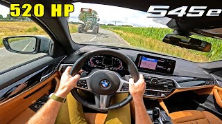 520HP BMW 5 Series G30 LCI 545e STAGE 1 DECAT EXHAUST POV Test Drive [upl. by Hartnett]