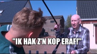 Piet 89 schiet met pistool op buren “Ik laat ze verbrandenquot [upl. by Arahsak993]