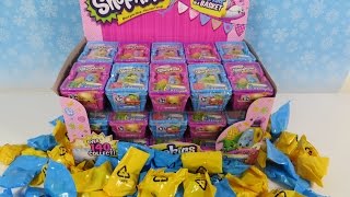 Shopkins Season 1 amp 2 Full Box 30 Blind Mystery Baskets Opening Unboxing Toy Review [upl. by Etnaid]