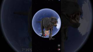 T Rex  Dinosaur on Google Earth and Google Maps 🌍 shorts [upl. by Catt]