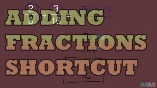 Add Fractions With Different Denominators Shortcut [upl. by Etakyram532]