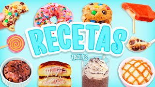 8 RECETAS FACILES Y RAPIDAS QUE NECESITAS PROBAR  SIN HORNO  Tutoriales Belen [upl. by Daile]