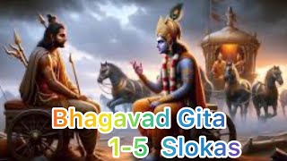 Bhagavad Gita 16 Slokas  chapter1 video bhagavadgita slokam youtube [upl. by Bathsheb]