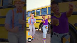 Ms Rachel Blippi Meekah take a ride on the Bus 🚌🟠🟣 shorts [upl. by Lemak]