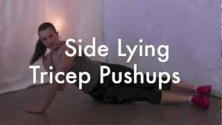 Side Lying Tricep Pushups [upl. by Hitchcock]