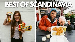 Americans Taste Test Popular Scandinavian Street Food amp Supermarket Items [upl. by Nhojleahcim]