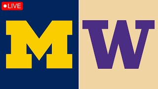 Michigan Wolverines vs Washington Huskies Live Scoreboard Coverage  NCAA [upl. by Oznohpla407]