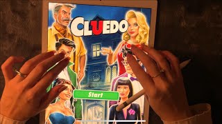 😴 iPad ASMR 🧡  Lets play Cluedo  Clicky Whispers amp Writing Sounds [upl. by Ikilisav]