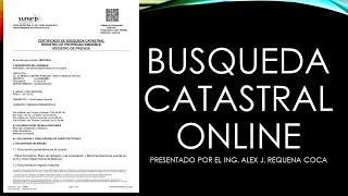 BUSQUEDA CATASTRAL ONLINE SUNARP [upl. by Teressa972]