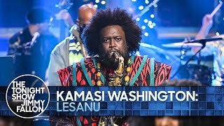 Kamasi Washington Lesanu  The Tonight Show Starring Jimmy Fallon [upl. by Norford590]