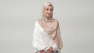 Tahira Satin Twill Shawl Styling Tutorial [upl. by Fowkes]