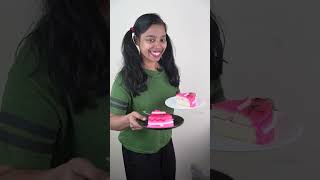 Sister VS Me 🍓 Eating Strawberry Cake 🎂 Behno ki NokJhok 😜 minkutinku shorts comedy funny cake [upl. by Kelcey]