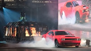 2018 Dodge Challenger SRT Demon Reveal  New York Auto Show [upl. by Patrizio242]