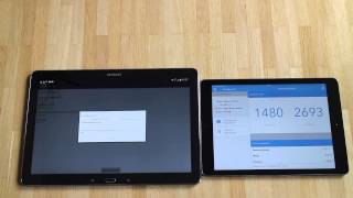 Geekbench Comparison Samsung Galaxy Note Pro 122 vs iPad Air [upl. by Dorthea]