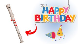 Happy Birthday To You recorder notes tutorial Easy [upl. by Eenert]