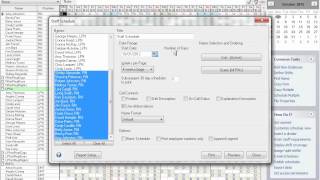Print Monthly Calendars Using Visual Staff Scheduler [upl. by Zenobia]