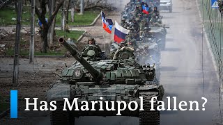 Thousands still stuck inside steel plant in Mariupol as Putin claims victory over the city  DW News [upl. by Leuqar]