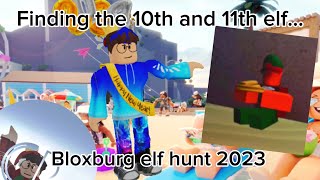 FINDING the 10th and 11th ELF in BLOXBURG  Bloxburg Elf Hunt 2023 [upl. by Elbon]