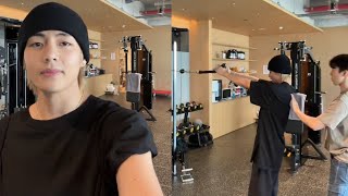 Taehyung gym for KTH1  FULL LIVE on Weverse [upl. by Hamirak]