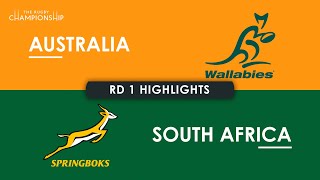 HIGHLIGHTS  AUSTRALIA v SOUTH AFRICA  The Rugby Championship 2024 [upl. by Eilyah]