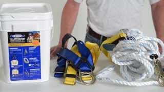 Werner Ladder  Fall Protection Roofing Compliance Kit [upl. by Nezam]