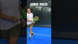 Padel serve rules the basics🎾 padel padelserve [upl. by Healey]