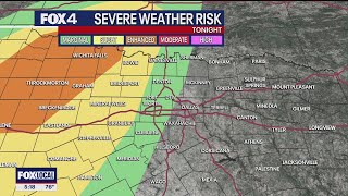 Dallas weather Two rounds of storms Sunday night Monday morning [upl. by Johnston]