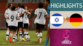 🇩🇪 Germany vs Israel 🇮🇱 UEFA Womens U19 Championship Highlights [upl. by Denni]