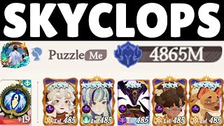 The BEST Skyclops Team w F2P Replacements For HARD MODE AFK Journey [upl. by Eanad]