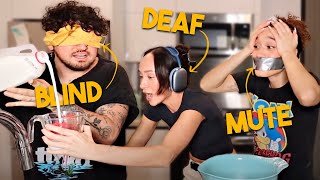 BLIND DEAF MUTE BAKING CHALLENGE ft Franny amp Nezza [upl. by Mohsen]