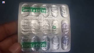 TripleACal FD Tablet  CALCIUM AND CHOLECALCIFEROL TABLETS  TripleACal FD Tablet Uses Side effects [upl. by Aufa]