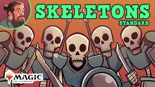 💀💀💀💀 Skeletal Swarming 💀💀💀💀 Standard MTG Gameplay Stream [upl. by Drais]