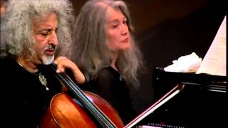 Grieg Cello Sonata in Aminor  MMaisky M Argerich 1st Movement  HD 720p [upl. by Ahseuqram203]