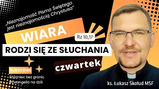 EWANGELIA NA DZIŚ  190924czw  Łk 7 3650  ks Łukasz Skołud MSF wiararodzisięzesłuchania [upl. by Haidabej793]