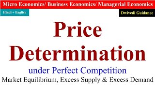 Price Determination under Perfect Competition price determination of firm and industry economics [upl. by Kerril836]