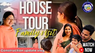 Our New Home Construction Tour  Exclusive Video  SanjievampAlya [upl. by Fleta]