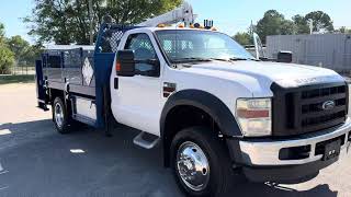 2010 FORD F550 4X4 MECHANICS TRUCK CRANE LIFTGATE SERVICE TRUCK UTILITY FOR SALE [upl. by Chow]