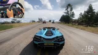 Lamborghini Sian Roadster  POV drive  Forza Horizon 5  Logitech G29 [upl. by Giusto]