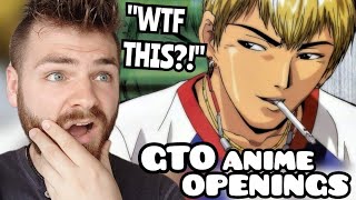 First Time Reacting to quotGTO the Animation Openings amp Endings 12quot  New Anime Fan [upl. by Goldy899]