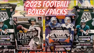 Prizmatic  HOF Parallel amp More 🏈 2023 Panini Prizm Football Prestige Football and Mosaic 👍 [upl. by Llezo788]