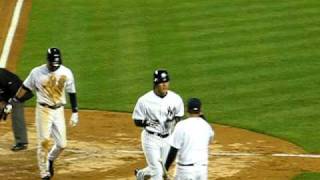 Hideki Matsuis 1st Homer in the NEW Yankee Stadium [upl. by Ellatsyrc]