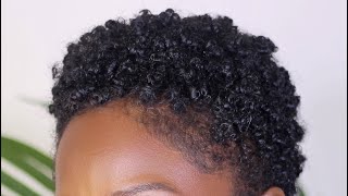 Best Method for Super Defined Curls  Short Hair  4C  Tapered fro  How to style TWA ❤️ [upl. by Osgood]