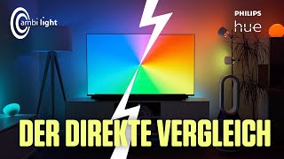 Philips Ambilight vs Philips Hue Sync Box im Vergleich [upl. by Onitsoga]