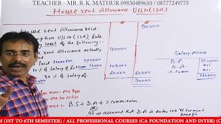 How to Calculate HRA  How to Calculate House Rent Allowance  Part3  Mathur Sir Classes [upl. by Bromley]